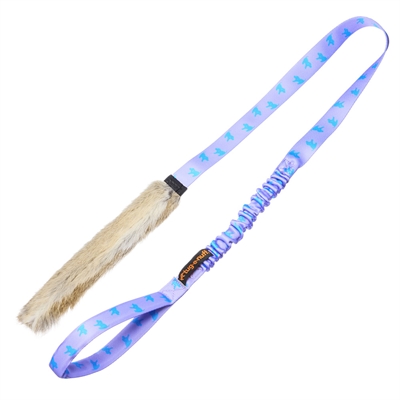 Tug-e-nuff Rabbit Skin Bungee Chaser Tug Dummy med Kaninpels Lilla & Blå